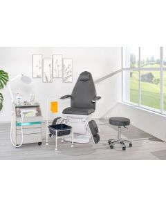 DIEGO Profi Fußpflegekabine 3 Motoren, grau