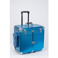 Fußpflegekoffer GRETA , blau-metallic