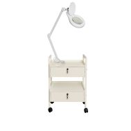 Gerätewagen - 2 Schubladen & Lupenlampe 