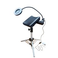 Beinstütze mit Klemmleuchte Stanley, schwarz