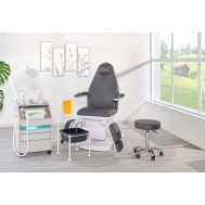 DIEGO Profi Fußpflegekabine 3 Motoren, grau