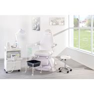 DIEGO Profi Fußpflegekabine 3 Motoren, weiß