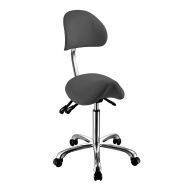 Rollhocker, Sattel-Hocker Jenny, grau