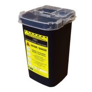 Kanülenabwurfbehälter, schwarz, 1.000 ml