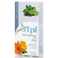 Enthaarungsstreifen Gesicht  GRÜNER TEE / CALENDULA 20  Stk.
