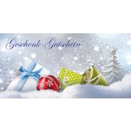 Weihnachts-Klappgutschein "bunte Päckchen", 25 Stk