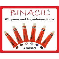 BINACIL Wimpernfarbe, Augenbrauenfarbe, verschiedene Farben 15g