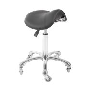 Rollhocker, Sattelsitz-Hocker EVA, schwarz
