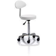 Rollhocker Joel de luxe, praxisweiss