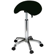 Rollhocker, Sattelsitz-Hocker Pony de luxe, schwarz