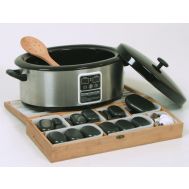 Hot Stone Mini Massageset mit 36 Steinen