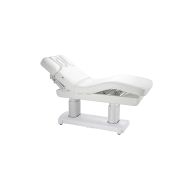 Massageliege mit MEMORY & HEIZUNG,4 Motor, TWISTER praxisweiß