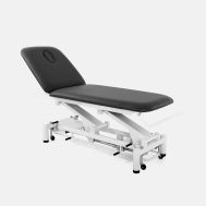 Double Massageliege, 1-motorig, dunkelgrau