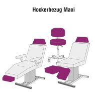 Hockerbezug Maxi VELOUR, 8 verschiedene Farben