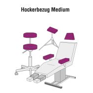 Hockerbezug Medium VELOUR, 8 verschiedene Farben