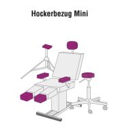 Hockerbezug Mini VELOUR, 8 verschiedene Farben