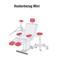 Hockerbezug Mini FROTTEE, 16 verschiedene Farben