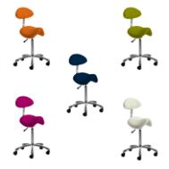 Sattelsitz-Hocker "Rosso", 24 Farben möglich