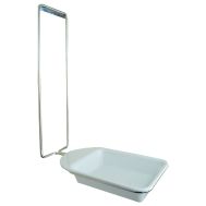 Auffangschale klein inkl. Schalenhalter, silber / weiß 