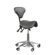 Pony Pro Plus Sattelsitz-Hocker, grau