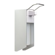 Desinfektionsmittelspender mit Armhebel, silber / weiß, 500 ml