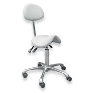 Rollhocker, Sattel-Hocker Jenny, praxisweiß