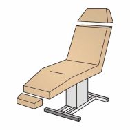 Velour Liegenbezug 3tgl., universal, verschiedene Farben