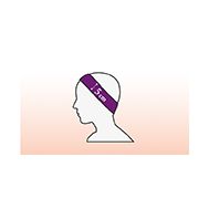 Stirnband Standard VELOUR 5 Stk, 8 verschiedene Farben