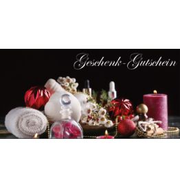 Weihnachts-Klappgutschein "rote Kerzen", 25 Stk