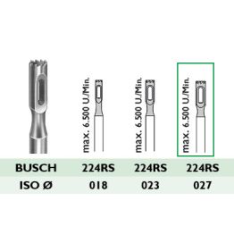 224 RS 027 Hohlfräser für Hühneraugen, rostsicher