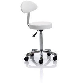 Rollhocker Joel de luxe, praxisweiss