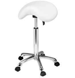 Rollhocker, Sattelsitz-Hocker Pony de luxe, praxisweiß