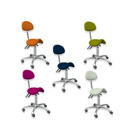 Sattelsitz-Hocker "Jenny", 24 Farben möglich