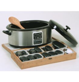 Hot Stone Mini Massageset mit 36 Steinen