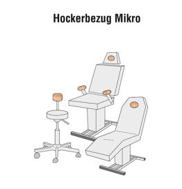Hockerbezug Micro FROTTEE, 16 verschiedene Farben