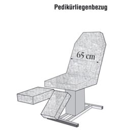 Fußpflegeliegenbezug, Pediküreliegenbezug 3tgl., Velour, 8 verschiedene Farben