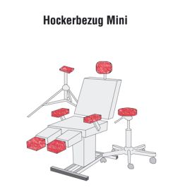 Hockerbezug Mini FROTTEE, 16 verschiedene Farben