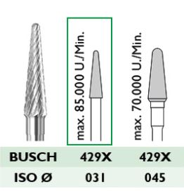 429 X 031 Hartmetallfräser, mittel