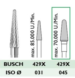 429 X 045 Hartmetallfräser, mittel