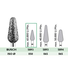 5893 / 050 Diamantschleifer, super grobe Körnung
