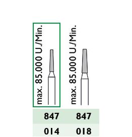 847 / 014 Diamantschleifer 2 Stk mittlere Körnung