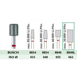 8840 L 062 Diamantschleifer, feine Körnung