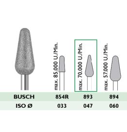 893 / 047 Diamantschleifer, mittlere Körnung