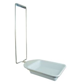 Auffangschale inkl. Schalenhalter, silber / weiß, verschiedene Größen