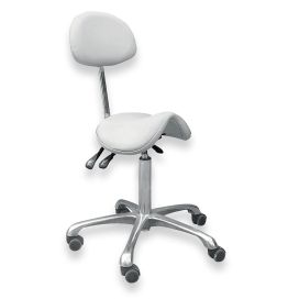 Rollhocker, Sattel-Hocker Jenny, praxisweiß