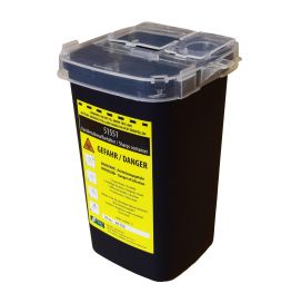 Kanülenabwurfbehälter, schwarz, 1.000 ml