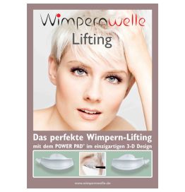 Wimpernlifting POWER PAD Poster A2 Wimpernwelle