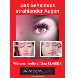 Wimpernlifting KLASSIK Poster A2 Wimpernwelle