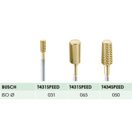 KT 431 SPEED Hartmetallfräser für Gel - BUSCH, verschiedene Größen